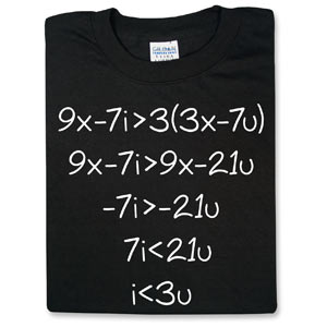 math love t-shirt