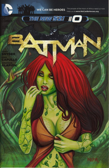 Poison Ivy Sketch Cover Comic Book