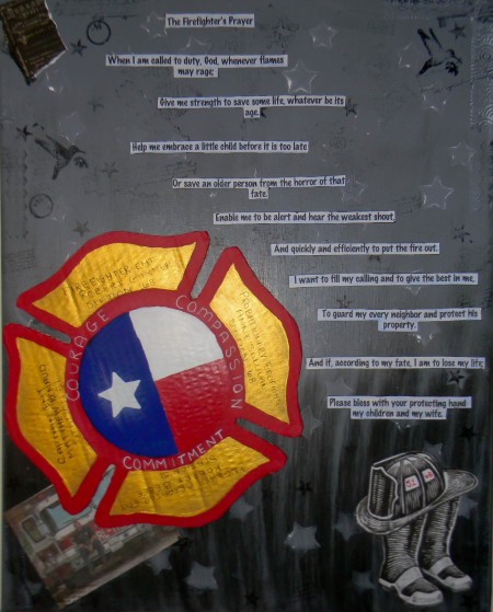 Houston Fire Memorial Piece of Art