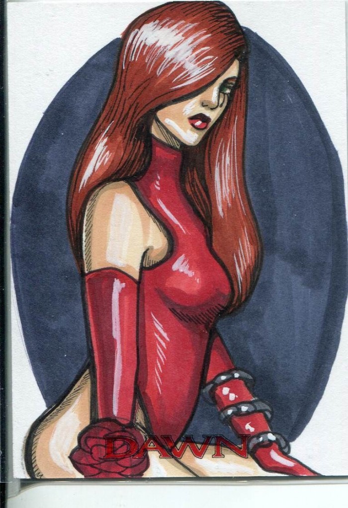 dawn sketch card