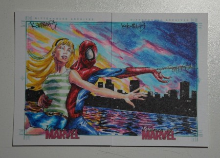 Spiderman Sketch Card