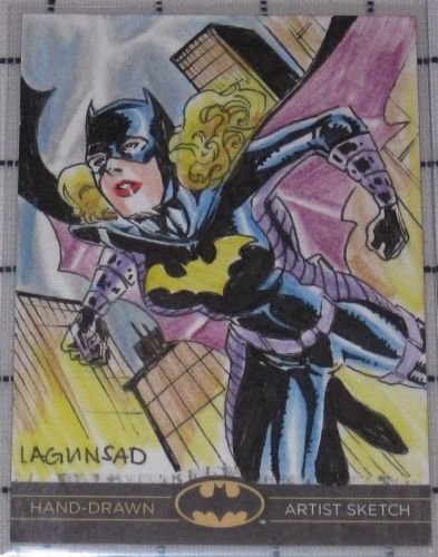 hand drawn art of Batgirl