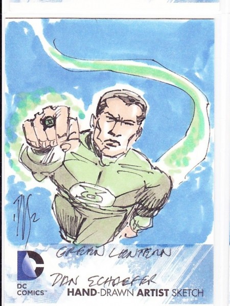 Original Art Card of Green Lantern