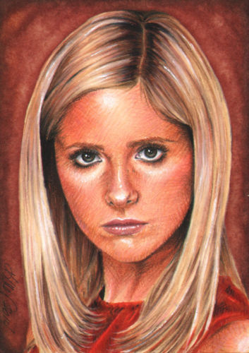 Buffy custom art by Kristin Allen