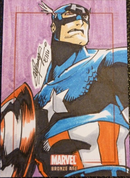 Sketch Card of Captain America