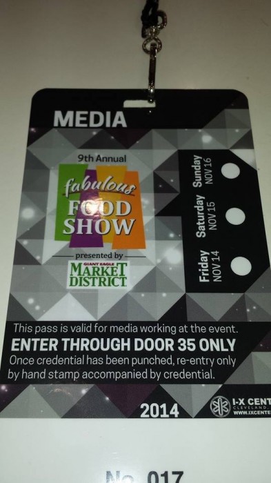 Fabulous Food Show #Cleveland #FoodShow #Food #IXcenter #Media #blogging