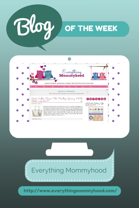 Blog of the Week Everything Mommyhood