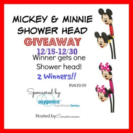 Mickey Mouse Shower Head Giveaway