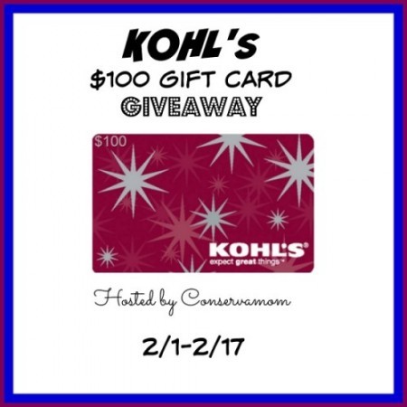$100 Kohl's Giftcard Giveaway