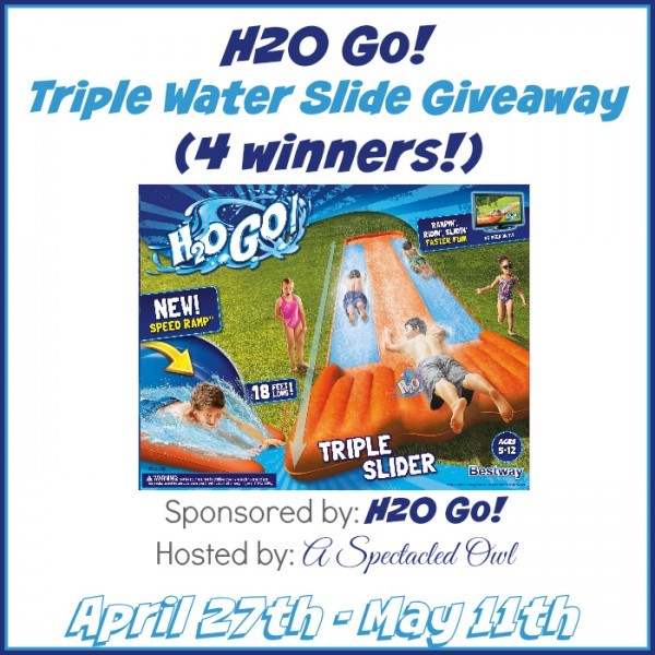 H2OGO! Triple Water Slide Giveaway #win #kids #waterslide