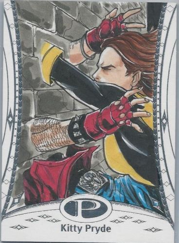 2014 Marvel Premier Sketch Card of Kitty Pryde by Vince Sunico