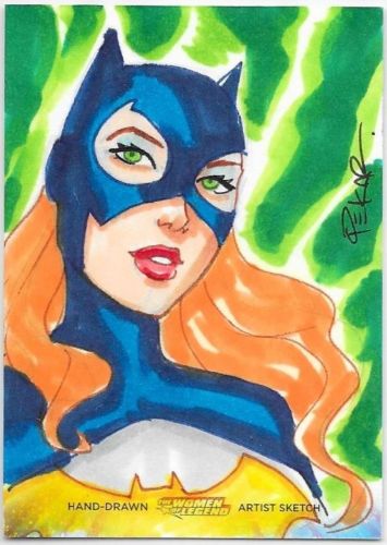 DC Women of Legend Sketch Card Joe Pekar Bat Girl Batman Batgirl - Sketch Card Artist of the Day Joe Pekar