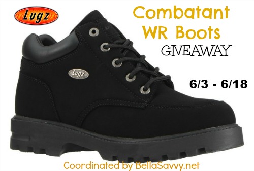 Lugz Combatant WR Boots Giveaway - A Great set of boots that you can win! Enter today!