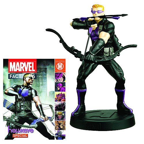 Hawkeye Statue with Collectors Magazine - I have always loved the Hawkeye Character, Pure Skill, no real superpowers, but can kick butt still.