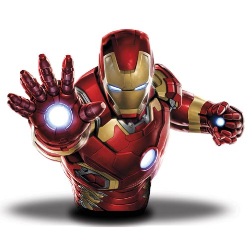 Collectible Banks like this Iron Man Bust, are a geeky way to save money!