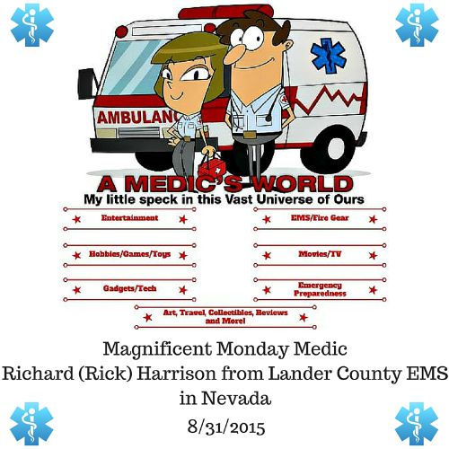 Magnificent Monday Medic - Richard Harrison, He was anonymously nominated by a peer who appreciates the work he does everyday, want to find out how to nominate someone you know, check out the article to find out how. ~Tom