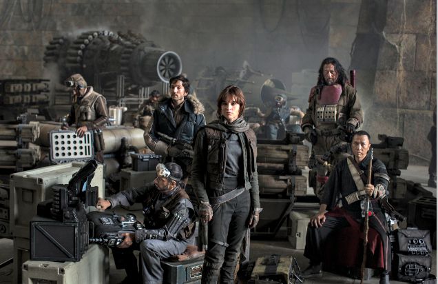 Some of the cast for Star Wars Rogue One