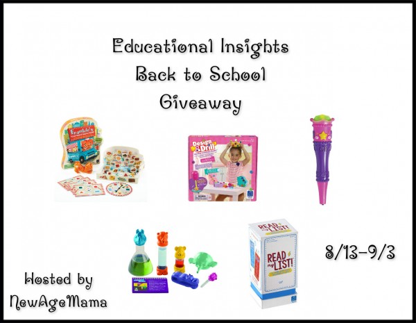 Educational Insights Back to School Giveaway - Ends 9/3 Good Luck from A Medic's World