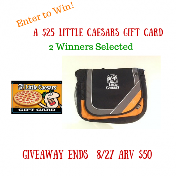 $25 Little Ceasars Gift Card Giveaway - 2 Winners - Ends 8/27 I love their Crazy Bread!