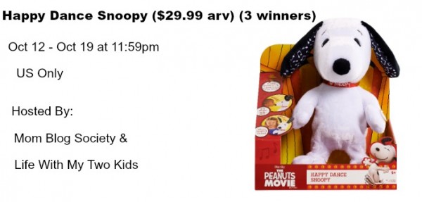 Happy Dance Snoopy Giveaway Ends 10/19 Three different winners, good luck. ~Tom