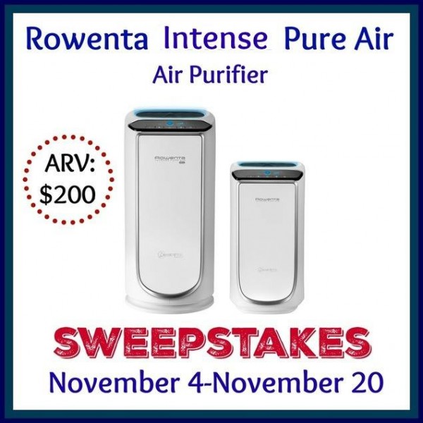 Enter to Win a Rowenta Intense Pure Air Air Purifier - Ends 11/20