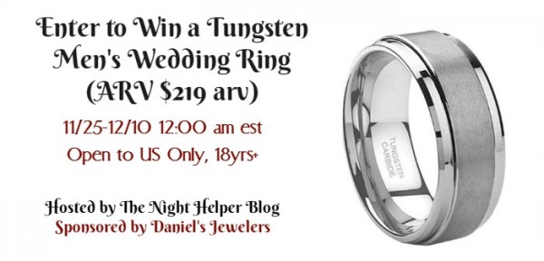 Enter to Win a Tungsten Men's Wedding Ring Ends 12/10