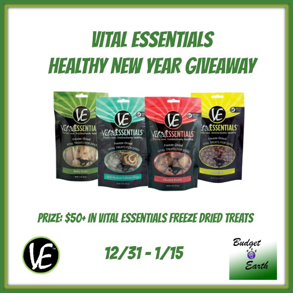 Vital Essentials Freeze Dried Treats for Dogs Giveaway