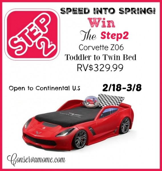 Win a Z06 Corvette Bed from Step 2 - Kids will love this! Ends 3/8 Good Luck from Tom's Take On Things