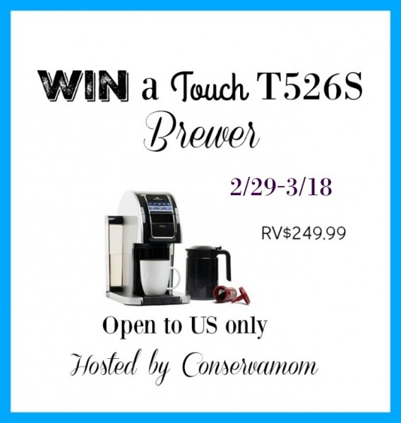 Win a Touch® T526S Brewer Ends 3/18 Good Luck from Tom's Take On Things
