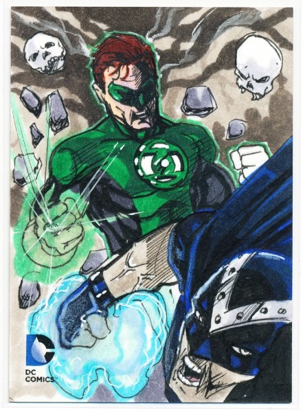 Sketch Card Art of the Day Green Lantern drawm bu John Johnston Fantastic Card