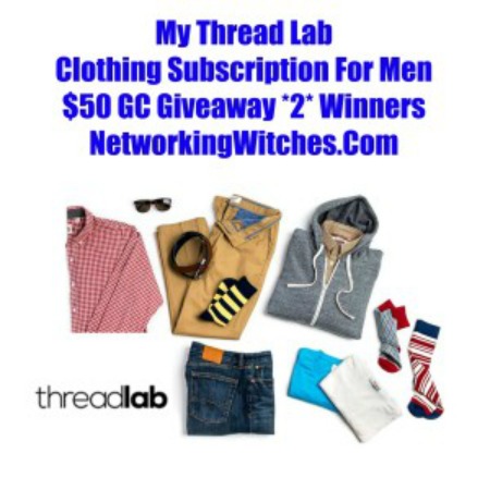 $50 Gift Card Giveaway to ThreadLab Ends 3/31 Good Luck from Tom's Take On Things