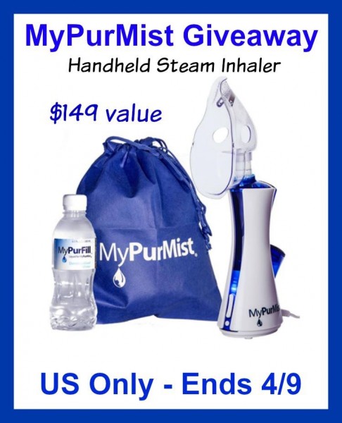 MyPurMist Handheld Steam Inhaler Giveaway Ends 4/9 Good Luck from Tom's Take On Things