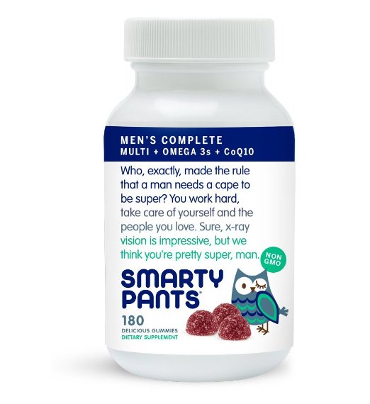 SmartyPants Mens Formula Multivitamin Gummies  120 Ct