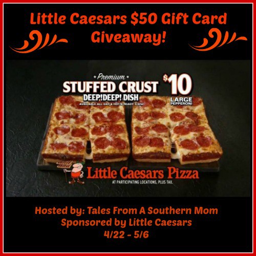 Enter to win a $50 Gift Card to Little Caesars Pizza Good Luck from Tom's Take On Thigns Be sure to share!