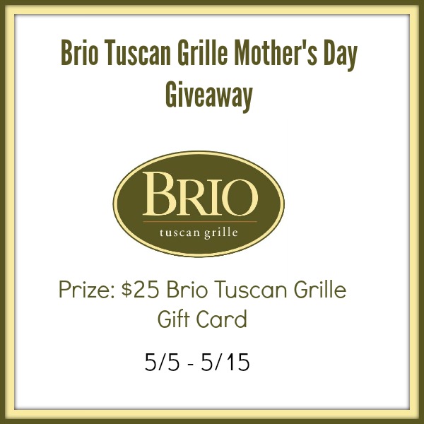 Enter this giveaway to win a BRIO Tuscan Grille $25 Gift Card that I am helping promote here on Tom's Take On Things. Good Luck and thanks for being here.