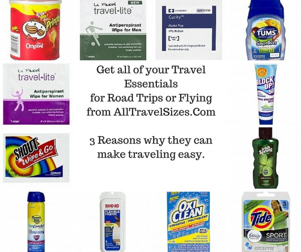 Get all of your Travel Essentials for Road Trips or Flying from AllTravelSizes.Com No. 2