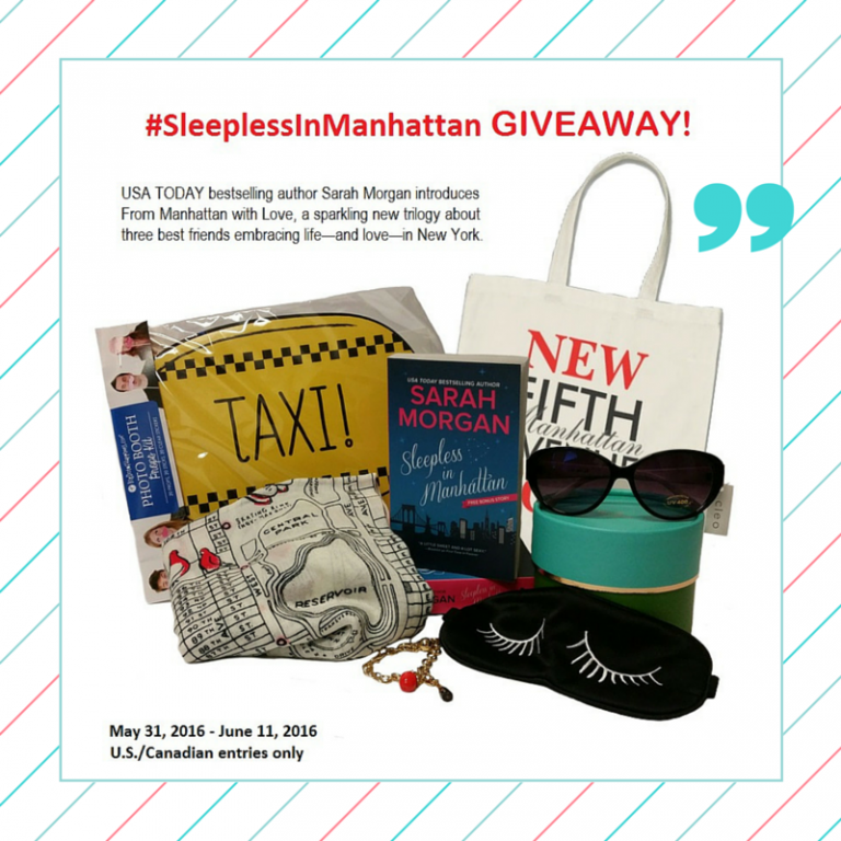 Sleepless in Manhattan themed prize pack Giveaway
