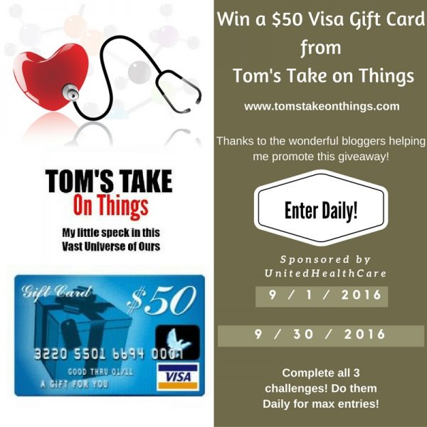 Plan for future health care decisions and win a $50 Visa Gift Card Good Luck from Tom's Take On Things