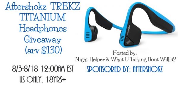 Aftershokz Trekz Titanium Headphones Giveaway Good Luck from Tom's Take On Things