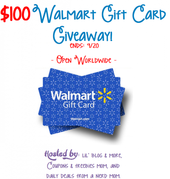 $100 Walmart Gift Card Giveaway Good Luck from Tom's Take On Things 