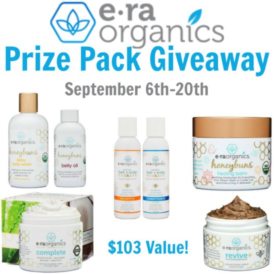 Era Organics Prize Pack Giveaway (ARV $103.00) Thanks for being here, Tom's Take On Things is helping promote this, ends 9/20
