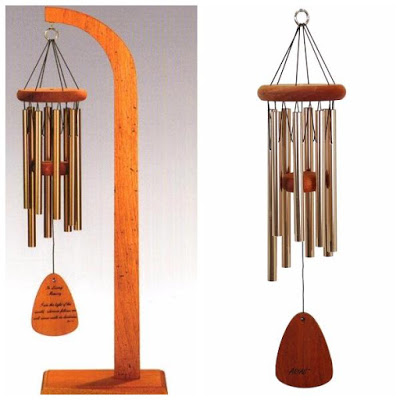 QMT Arias 24" Copper Windchime & Tabletop Display Giveaway Good Luck from Tom's Take On Things