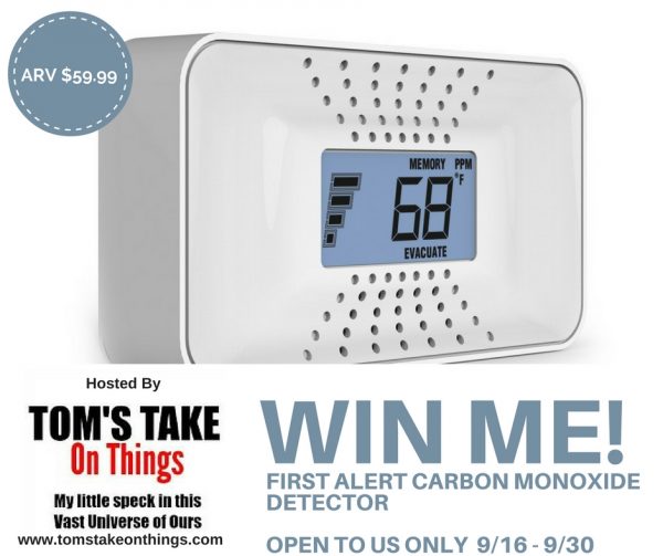 Win a First Alert Carbon Monoxide Detector - Keep your home safe!
