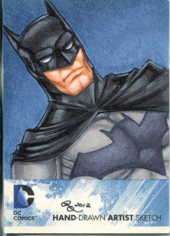Sketch Card of the Day of Batman by Rhiannon Owens @RhiannonDrewIt