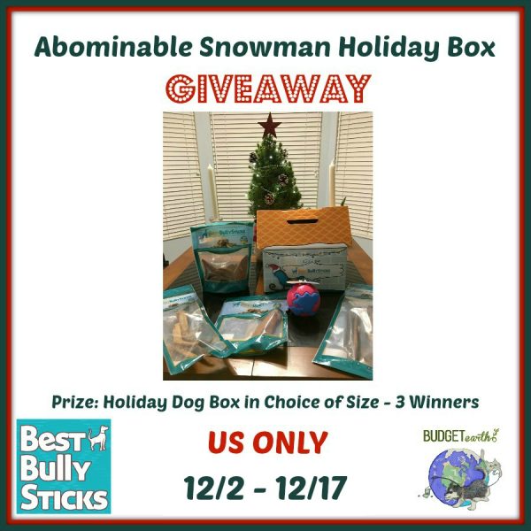 Abominable Snowman Box Giveaway for Dogs