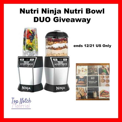 Win a Nutri Ninja Nutri Bowl DUO Blender