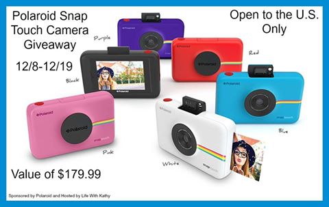 Polaroid Snap Touch Camera Giveaway ~ How cool is this?