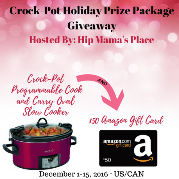 Win a $50 Amazon Gift Card and Slow Cooker in this giveaway