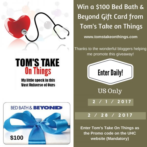 $100 Bed Bath & Beyond Gift Card Giveaway
