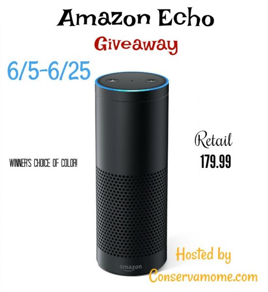 Amazon Echo Giveaway - I wish I had one! But you can win! Ends 6/25